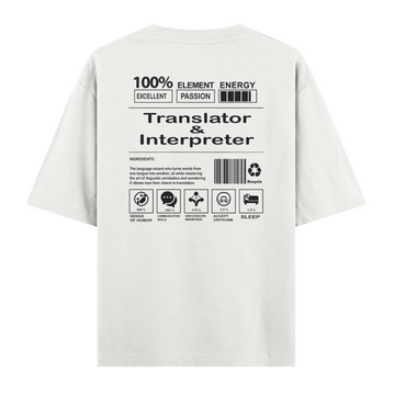 Translator & Interpreter - Oversize Tshirt Outlet