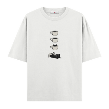 Coffee Cat - Oversize Tshirt
