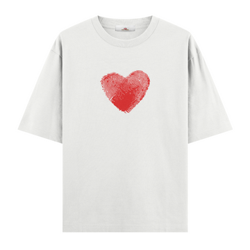 Heart Print - Oversize Tshirt