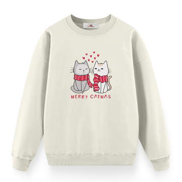 Merry Catmas - Premium Çocuk Sweatshirt