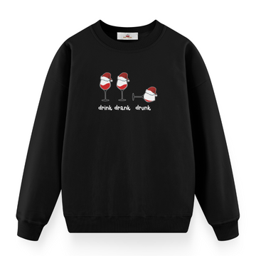 Drink Drank Drunk Noel - Premium Sweatshirt Outlet