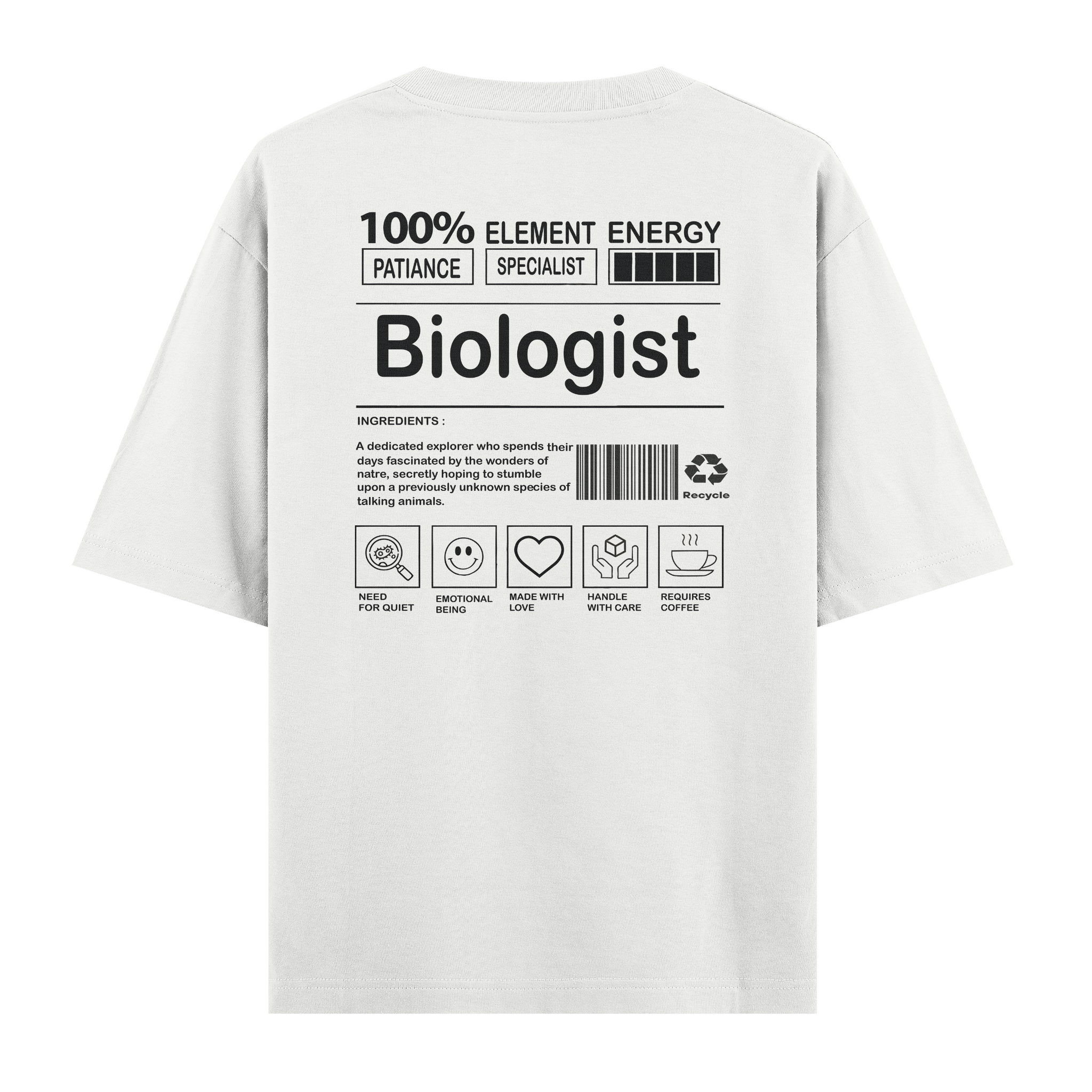 Biologist - Oversize Tshirt