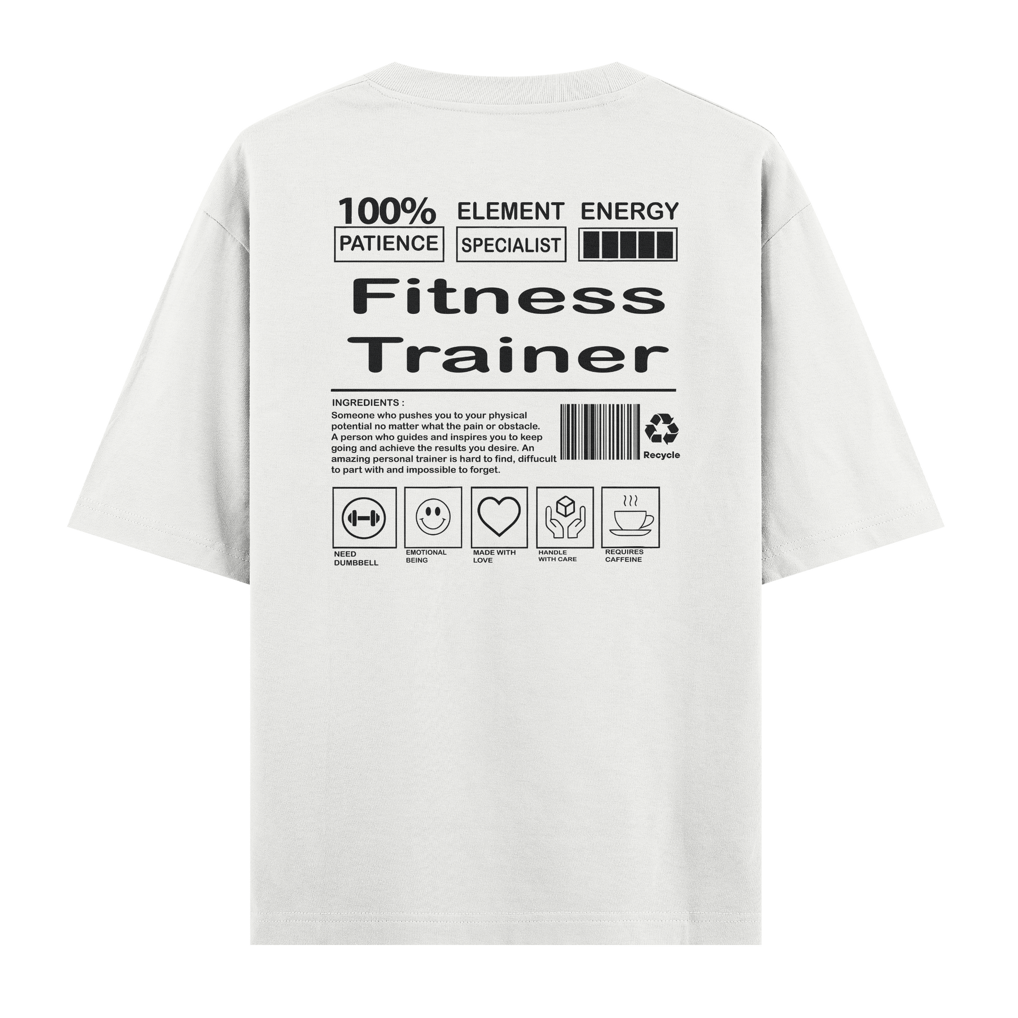 Fitness Trainer - Oversize Tshirt