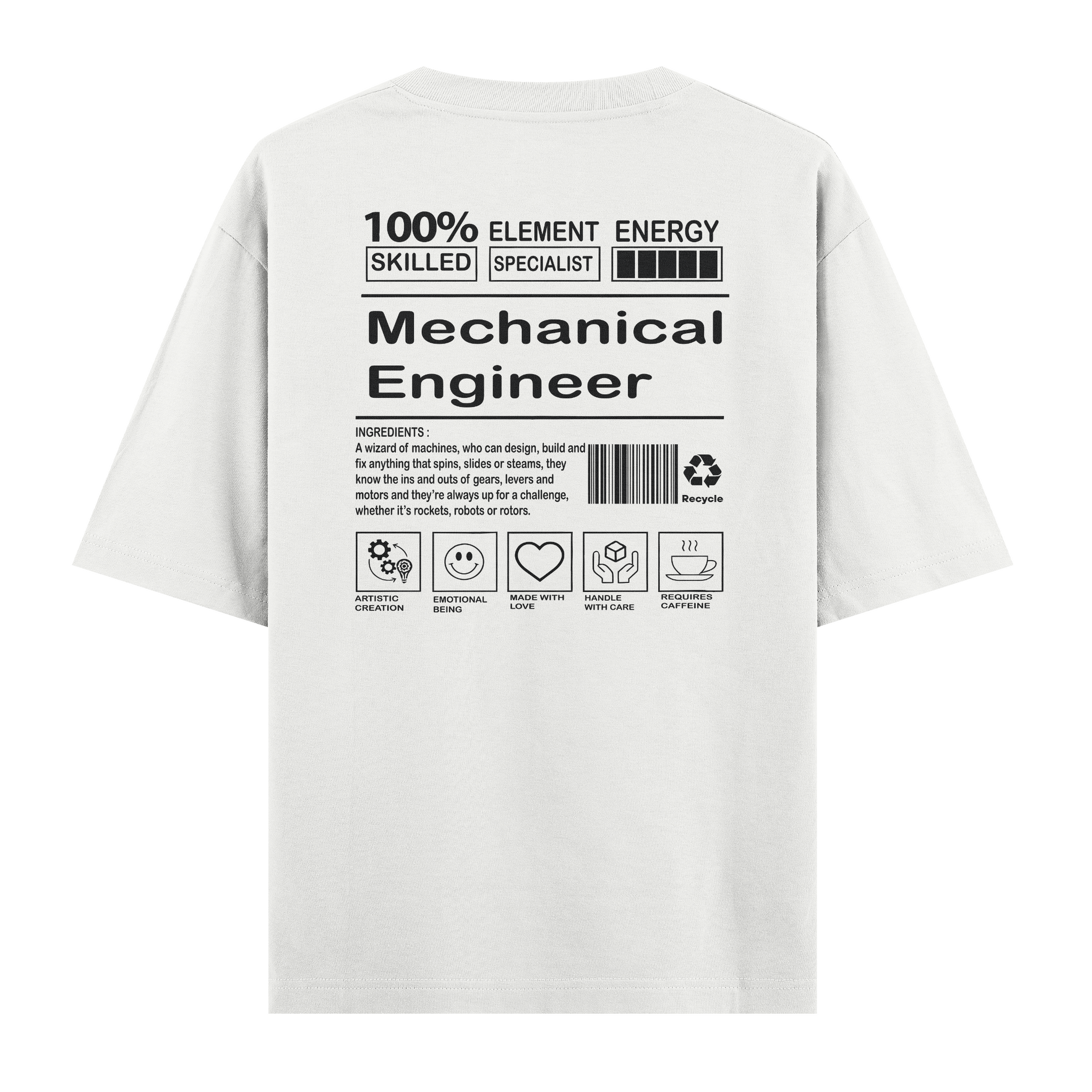 Mechanical Engineer - Oversize Tshirt