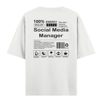 Social Media Manager - Oversize Tshirt