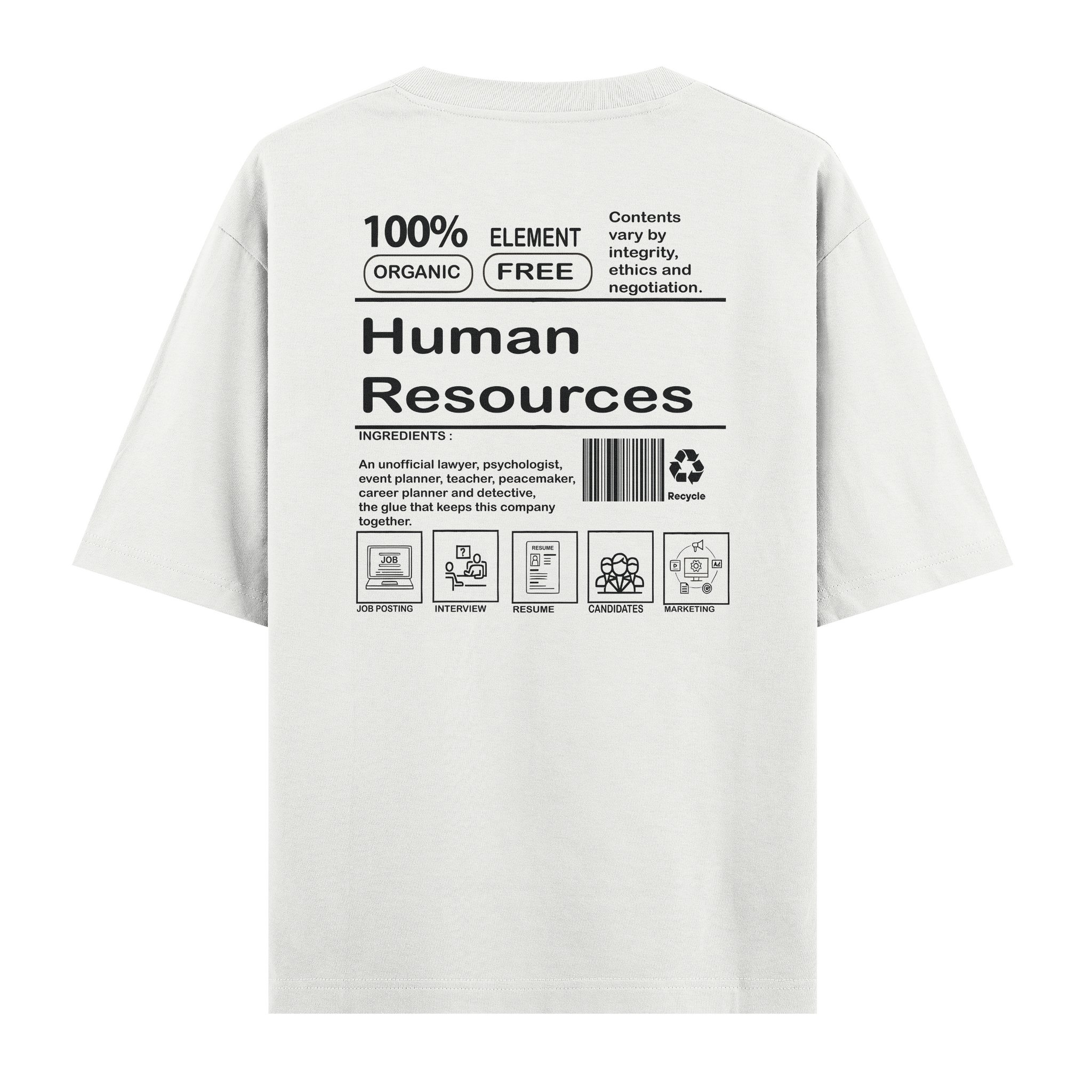 Human Resources - Oversize Tshirt