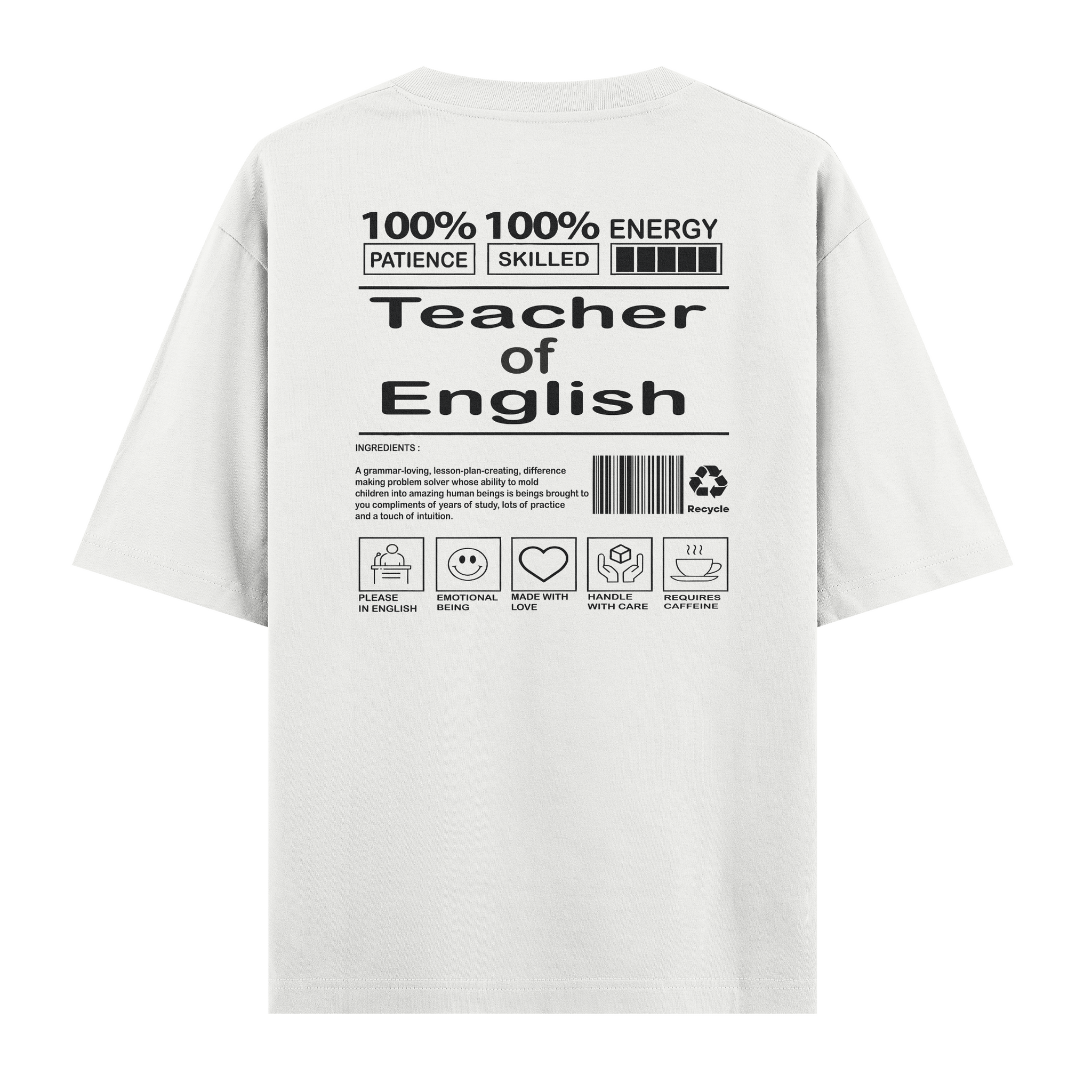 English of Teacher - Oversize Tshirt