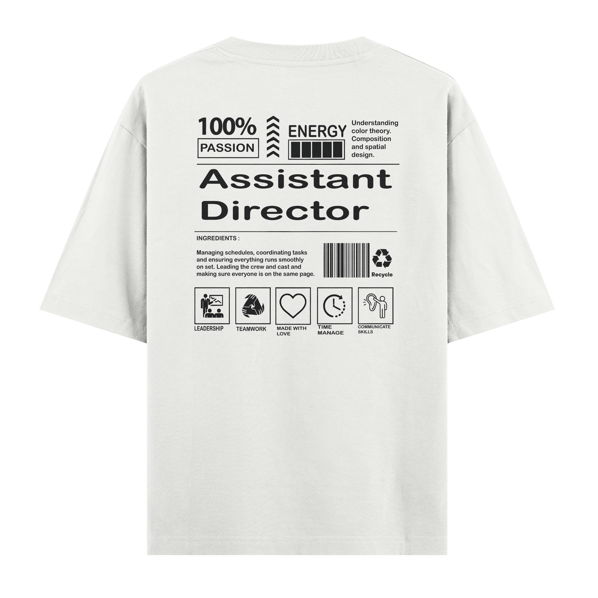 Assistant Director - Oversize Tshirt
