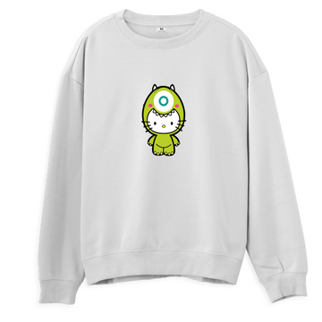 Kitty Monster Green - Sweatshirt -Regular