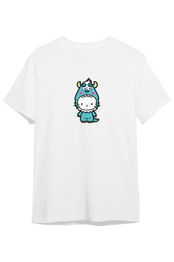 Kitty Monster Blue - Çocuk Tshirt - Regular