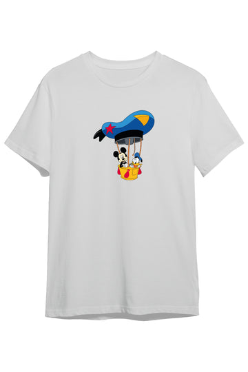 Mickey and Donald Balloon - Çocuk Tshirt - Regular