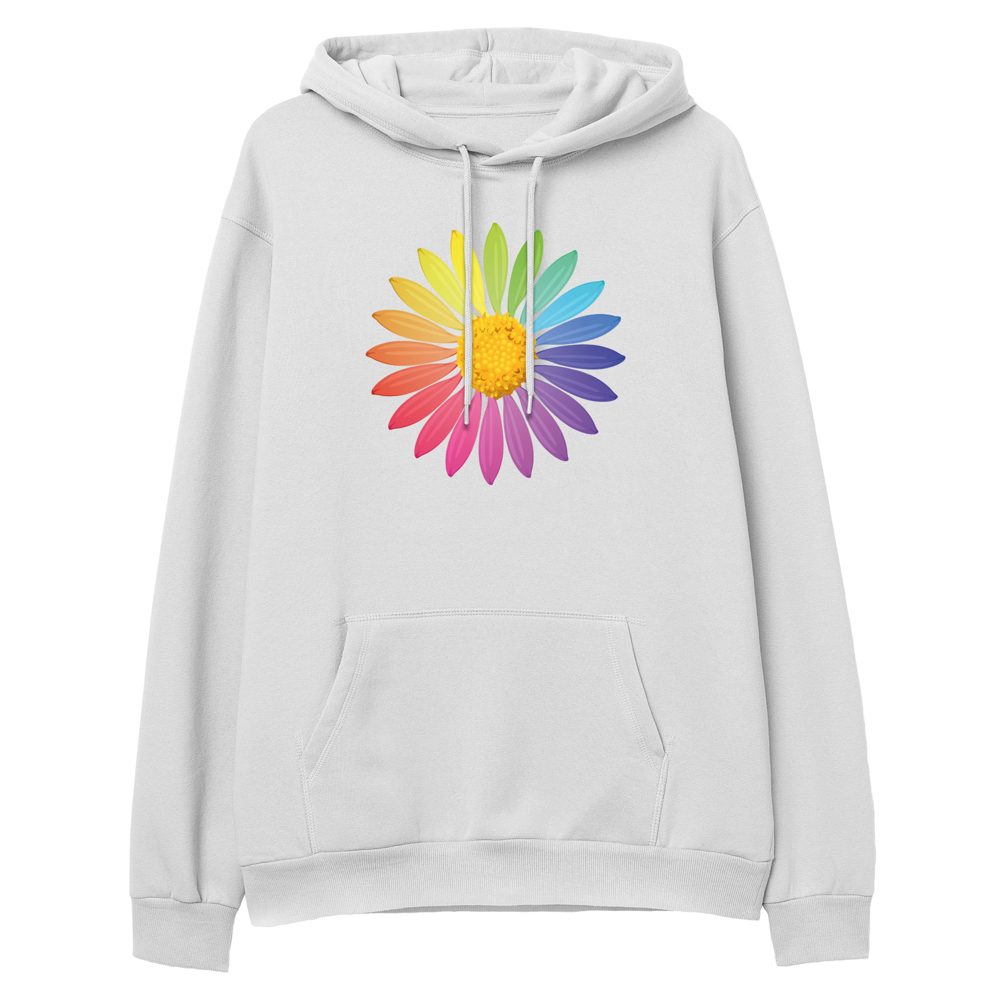 Rainbow Daisy - Hoodie - Regular Outlet
