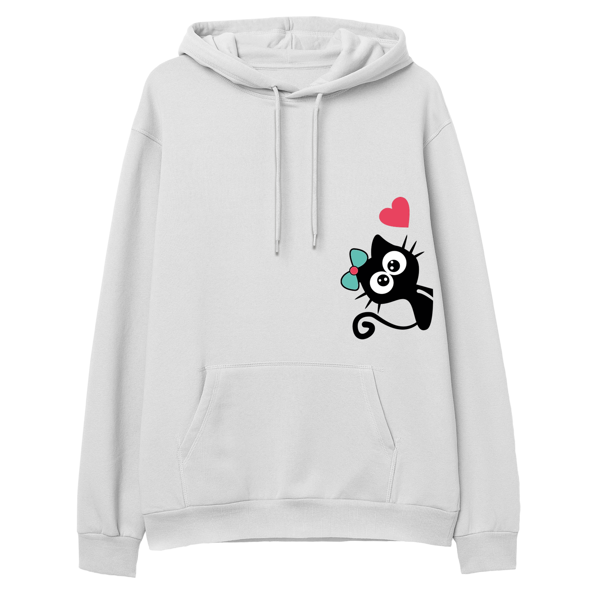 Black Cat - Hoodie - Regular