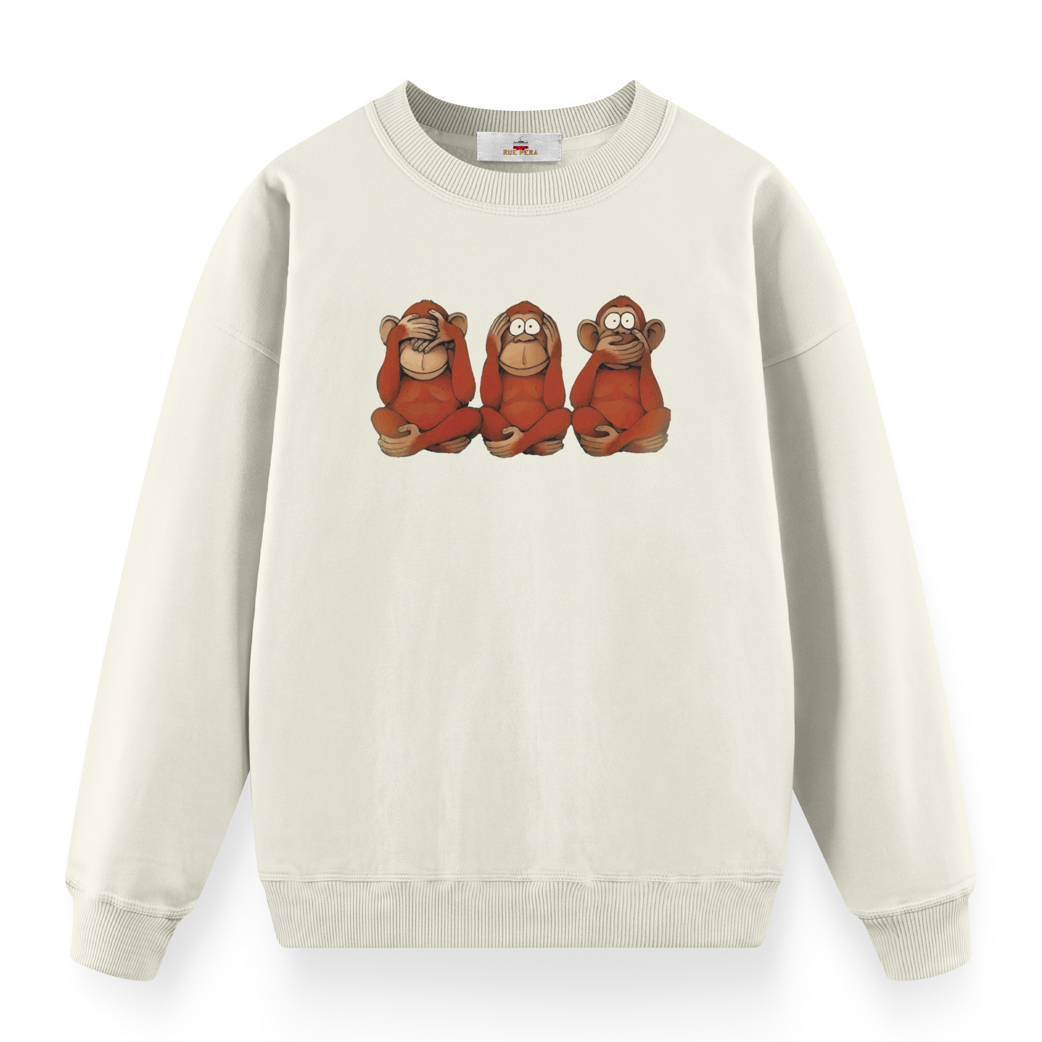 Three Monkeys - Premium Oversize Sweatshirt