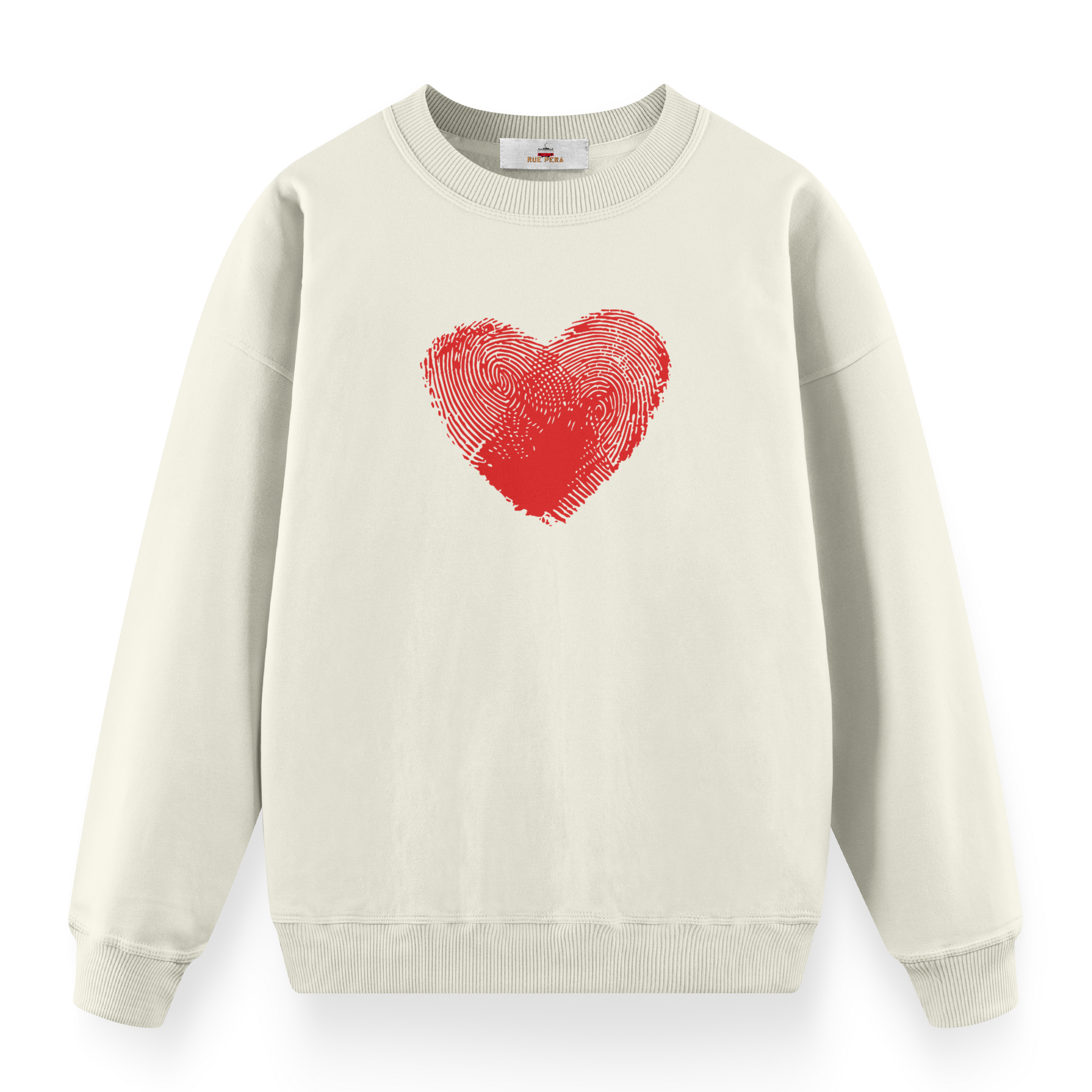 Heart Finger Print - Premium Oversize Sweatshirt
