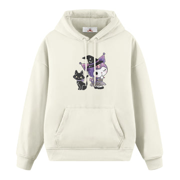 Kuromi and Cat - Premium Çocuk Hoodie