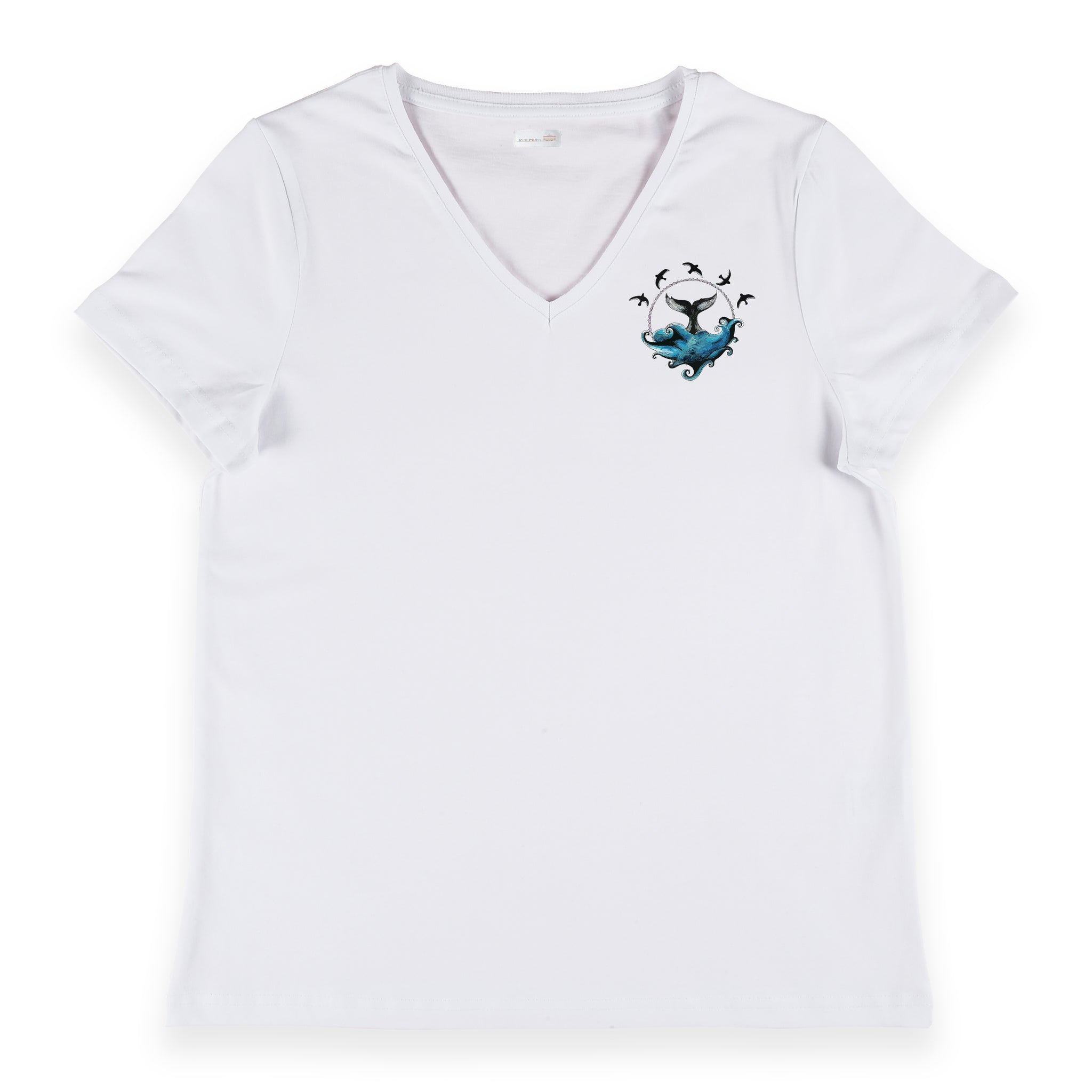 Whale Tail - V Yaka Kadın Regular Tshirt