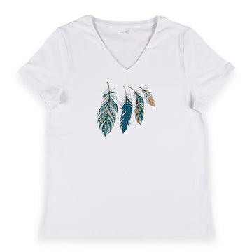 Four Feather - V Yaka Kadın Regular Tshirt