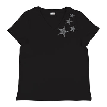 Stars - V Yaka Kadın Regular Tshirt Outlet