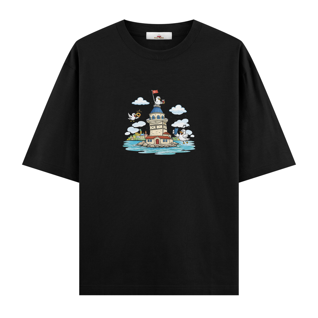 İstanbul Kız Kulesi - Oversize Tshirt