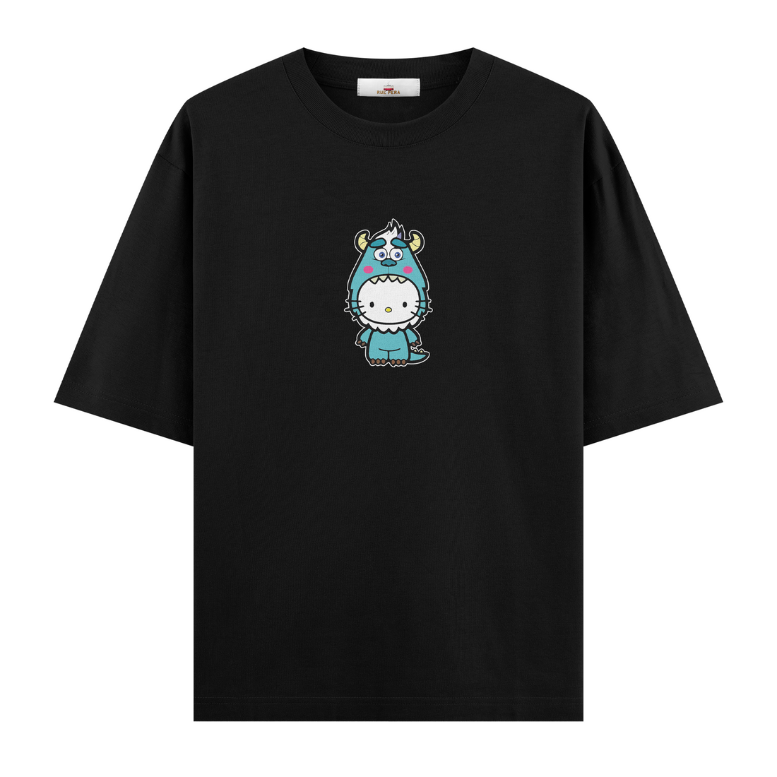 Kitty Monster Blue - Oversize Tshirt