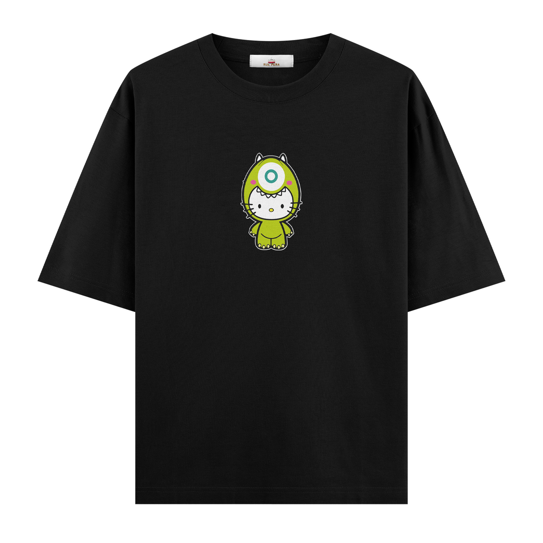 Kitty Monster Green  - Oversize Tshirt