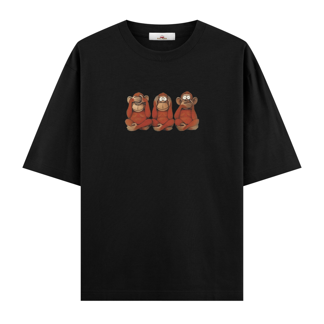 Three Monkey- Oversize Tshirt