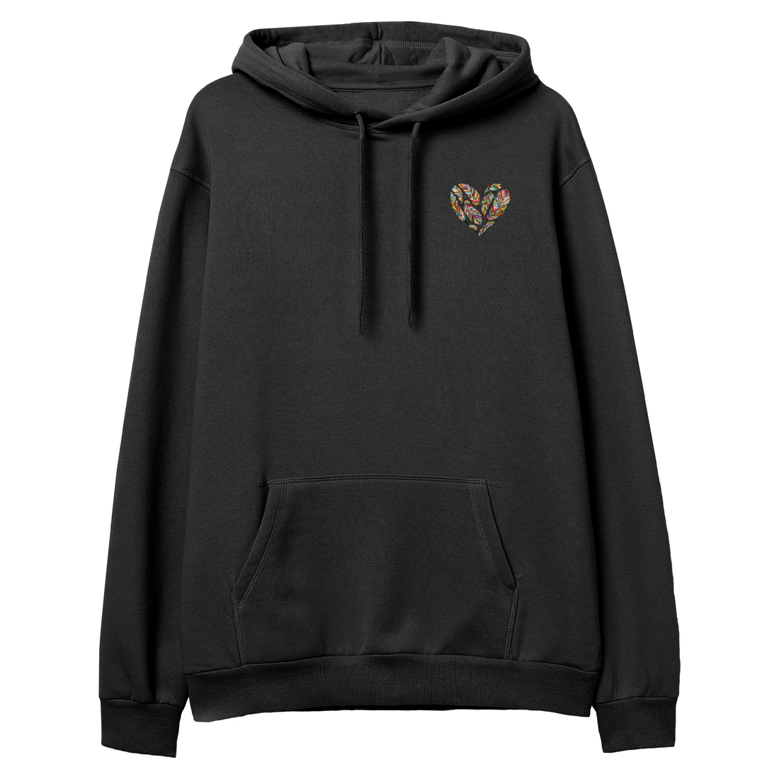 Feather Heart - Hoodie - Regular
