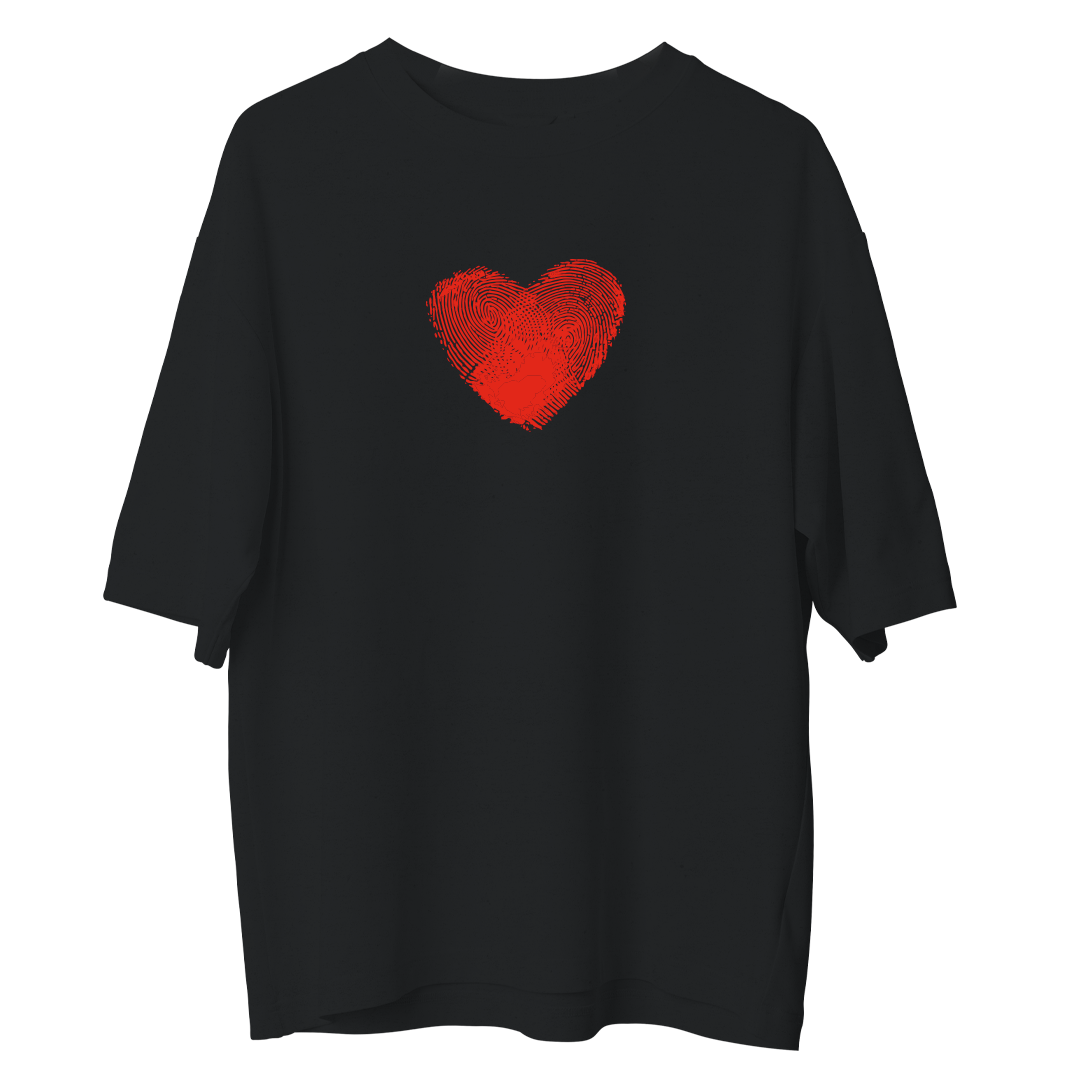 Heart Print - Oversize Tshirt